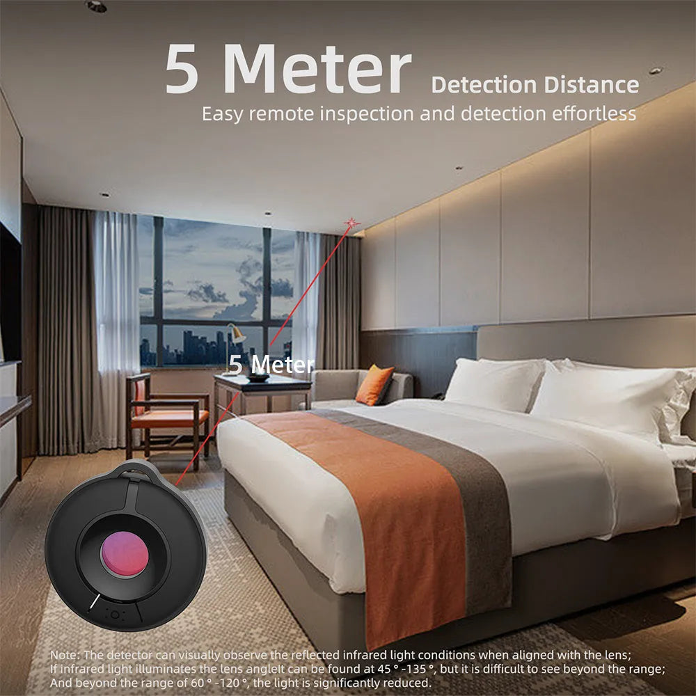 S600 model compact infrared camera detector for finding hidden surveillance devices.