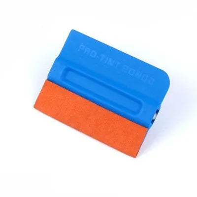 Automotive film scraper tool with ABS handle and interchangeable scraping heads for vehicle wrap installation