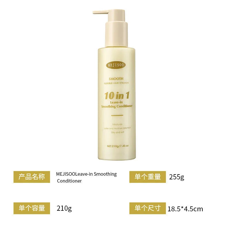 Soft 10-in-1 Wash-free Hair Conditioner bottle, 210g disposable treatment for ladies