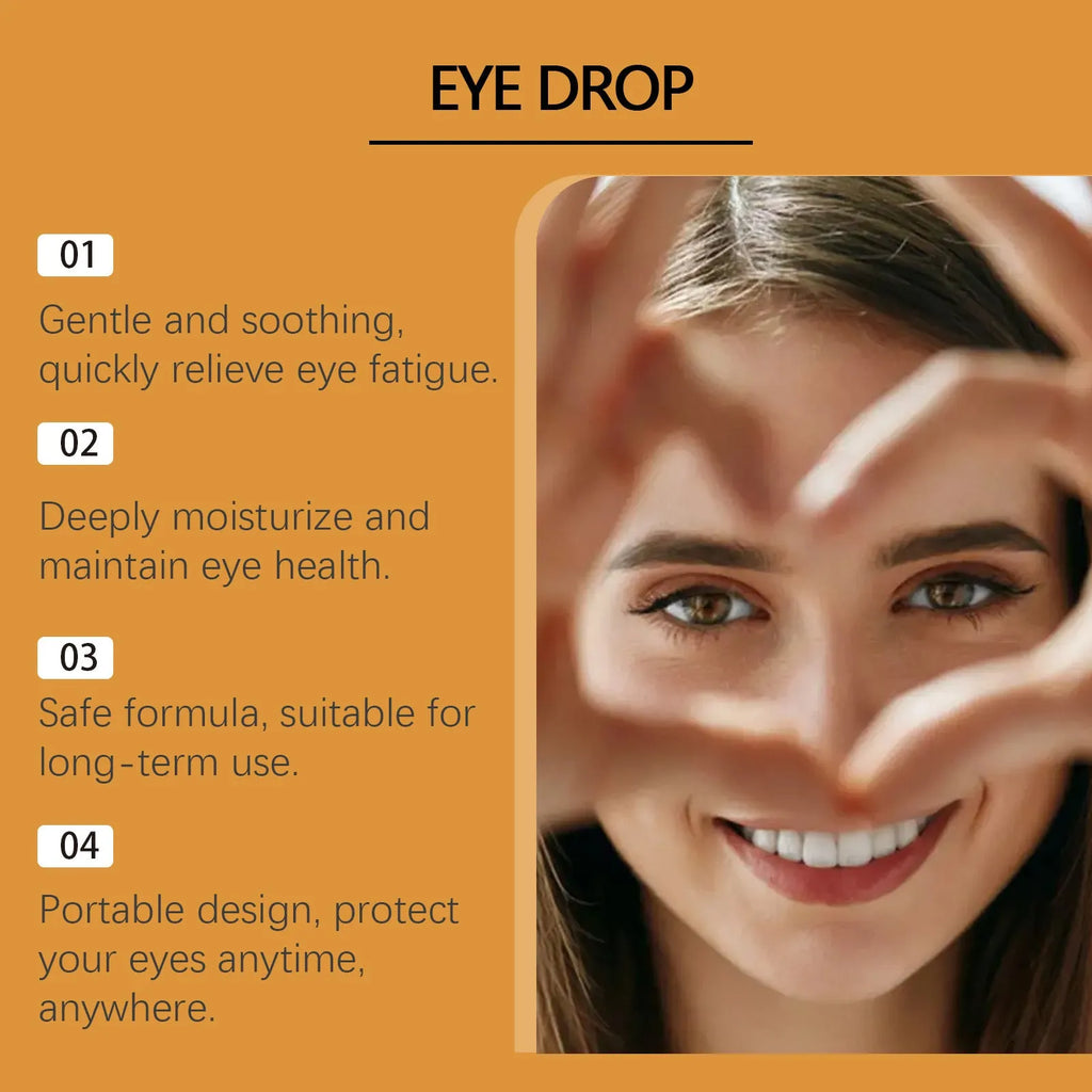 Honey eye drops 15ml bottle with honey and sodium hyaluronate for eye fatigue relief