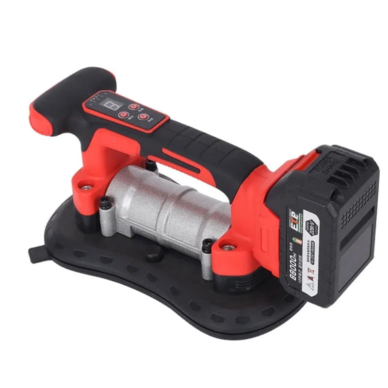 Electric tile laying machine with rechargeable battery for wall and floor tile installation