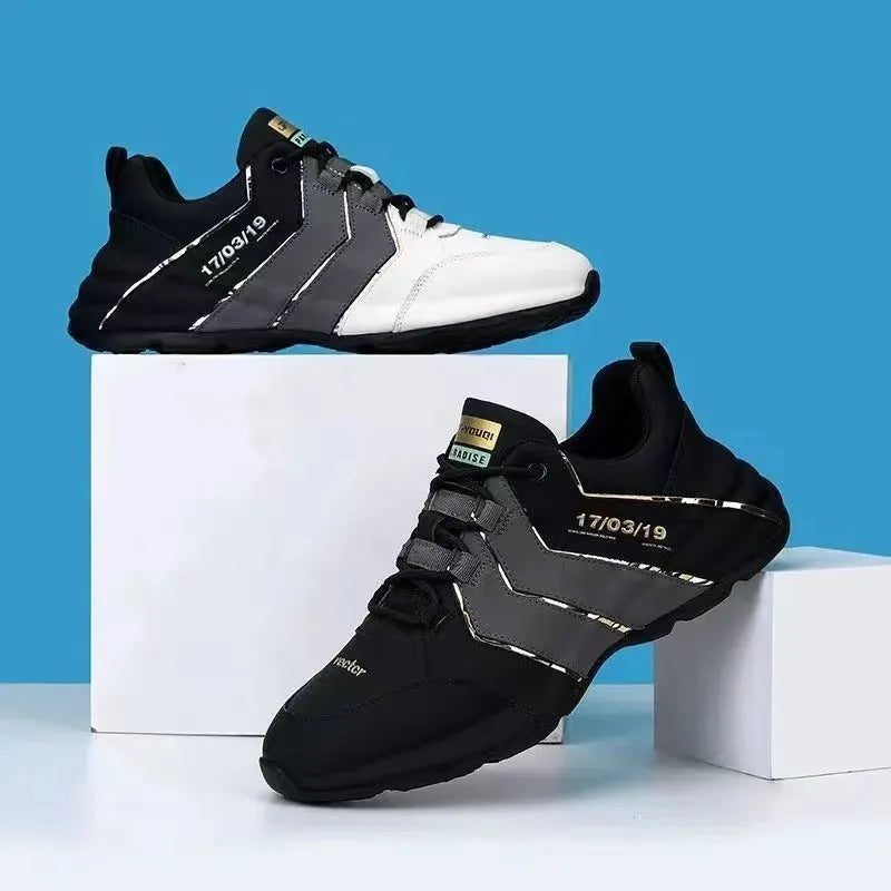 Casual low-top sneakers in various colours with mesh lining and a lace-up front.