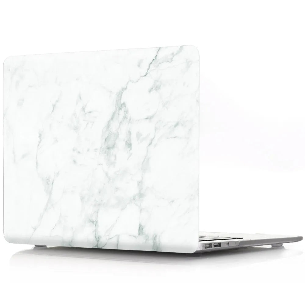 Marble grain plastic notebook case for MacBook with blue marble pattern