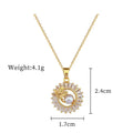 Titanium steel geometric jewellery set with round ring, square pendant necklace, and leaf-shaped stud earrings on a silver-tone chain.