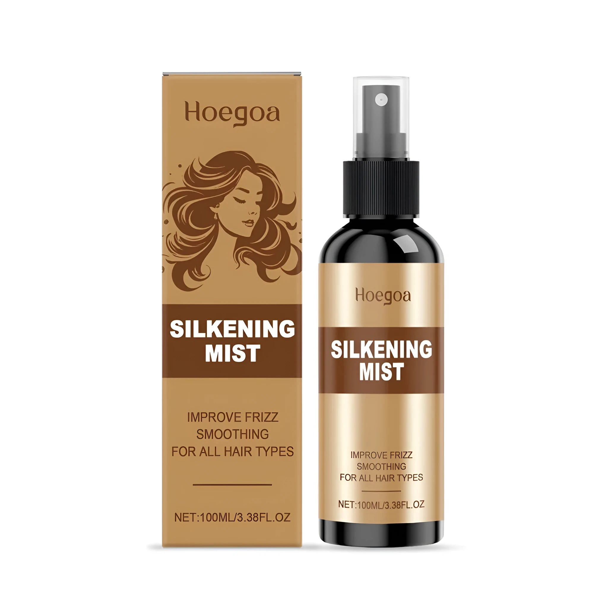 100ml hair care spray bottle with natural ingredients including ginger root oil and rosemary leaf extract