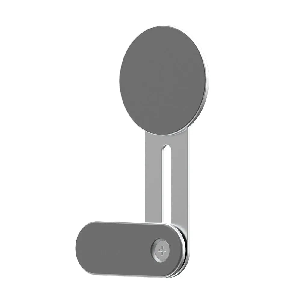 Silver aluminium alloy magnetic desktop phone bracket model ZM306 for general phone use