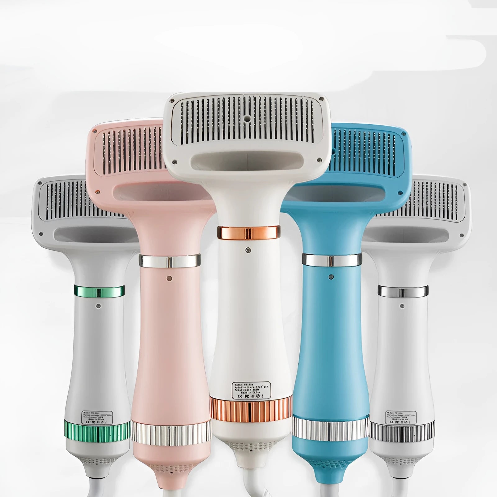 Household pet hair dryer with one-key hair removal feature for dogs and teddy pets, available in multiple colours