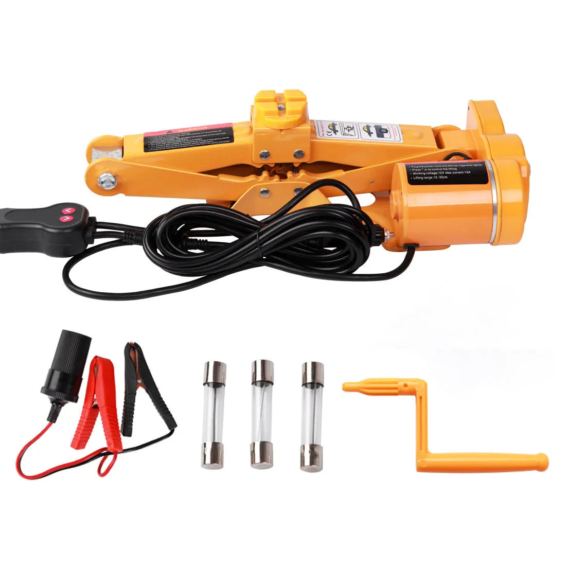 2 ton electric hydraulic jack kit for vehicle maintenance with 120-350mm height adjustment