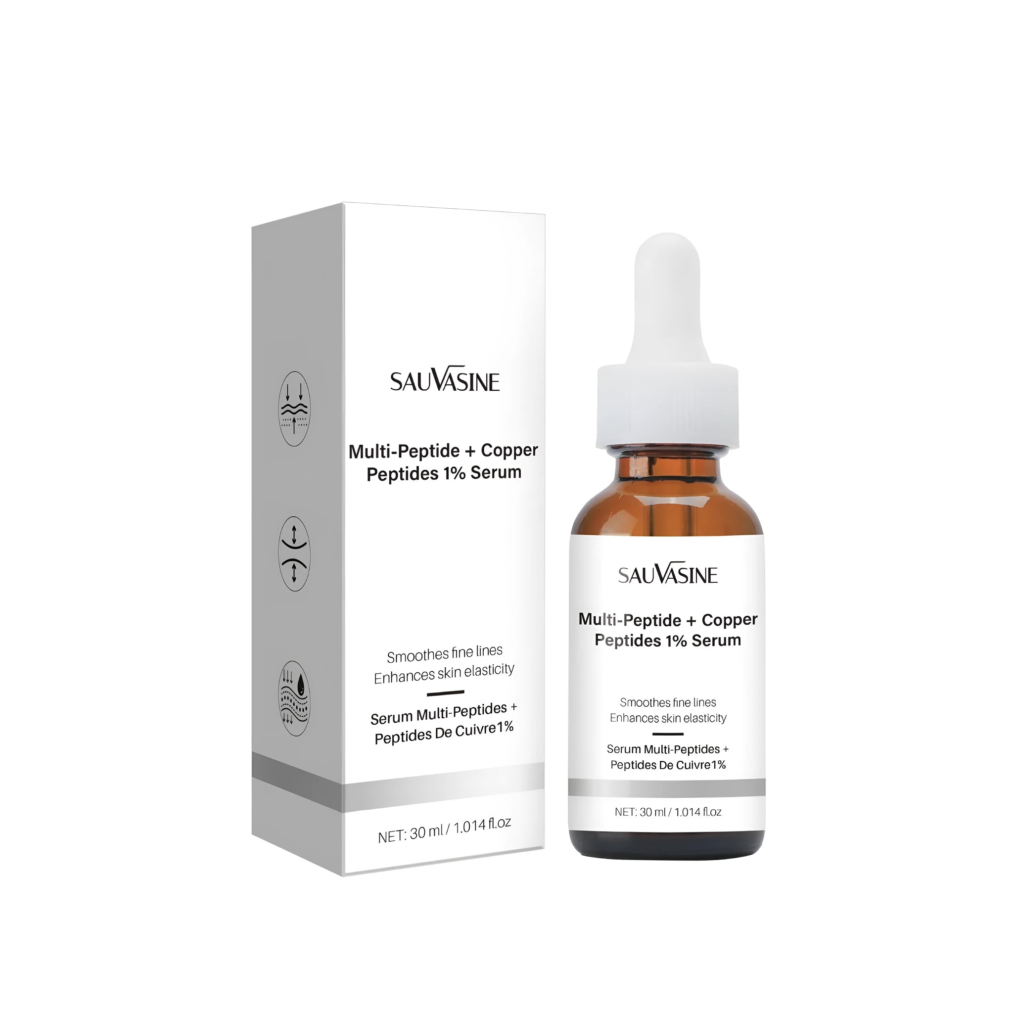 30ml moisturising oil bottle for facial wrinkles with pump dispenser
