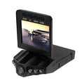 H198 HD car dashboard camera with six infrared LEDs and 2.4-inch display screen