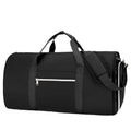 Expandable Oxford cloth storage bag in grey, shown with dry-wet separation compartment.