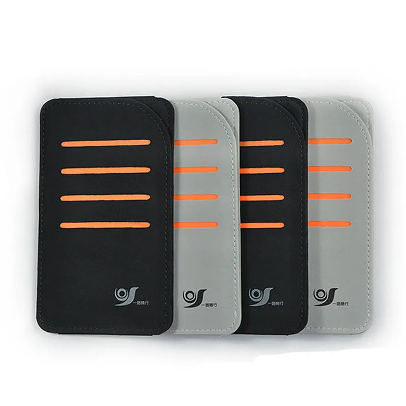 Four car sun visor shading panels with storage bag in black or grey colours