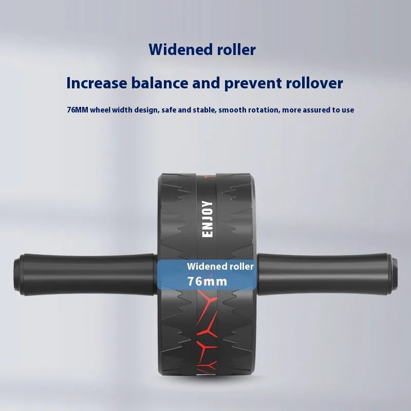 Wheel abdominal muscle roller fitness equipment with handles, available in flame red colour for core exercise