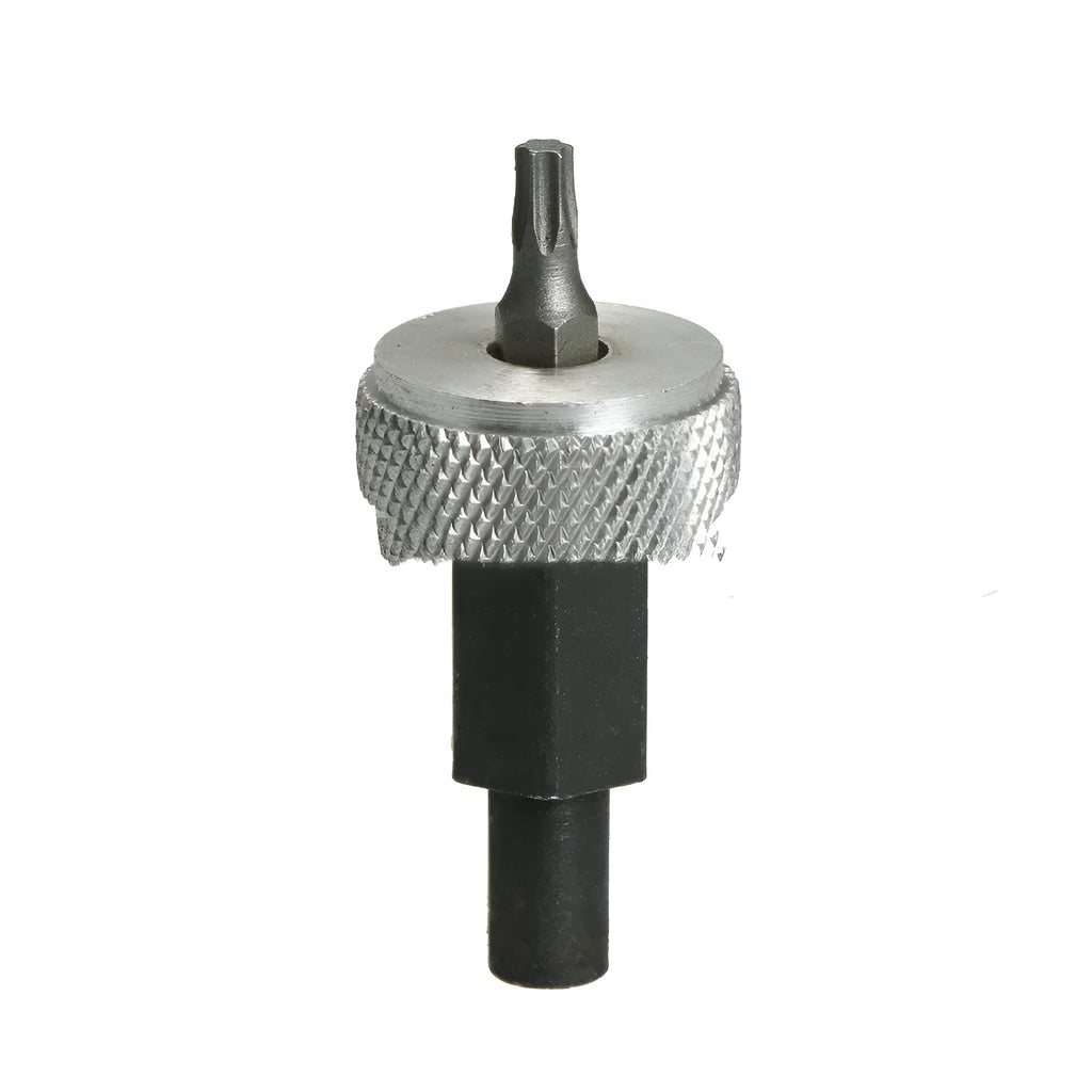 Carbon steel ignition module wrench with knurled aluminium knobs for distributor block mounting