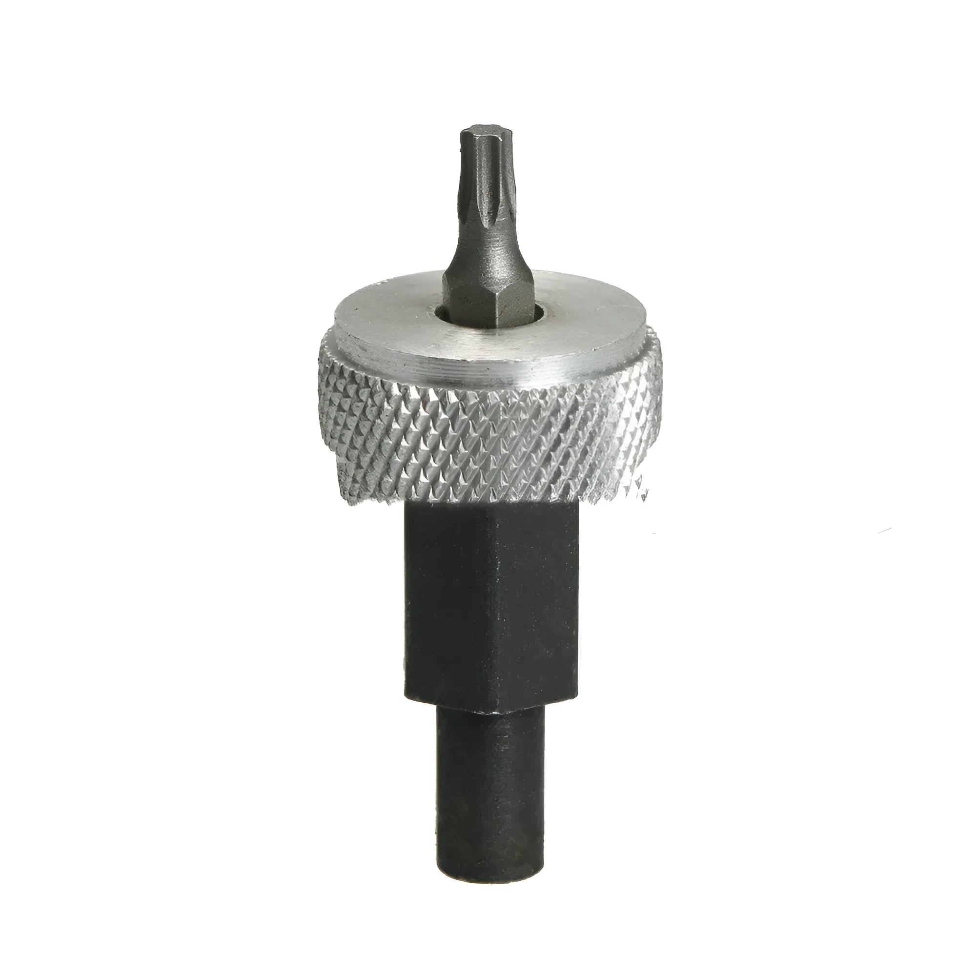 Carbon steel ignition module wrench with knurled aluminium knobs for distributor block mounting
