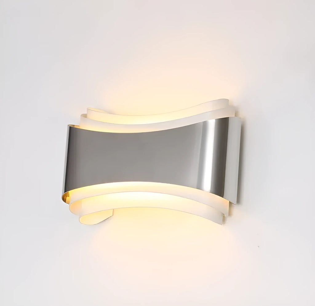Simple modern LED wall lamp with warm light, 23x13x6cm, ABS hardware chassis, PMMA lampshade, for bedroom background decoration