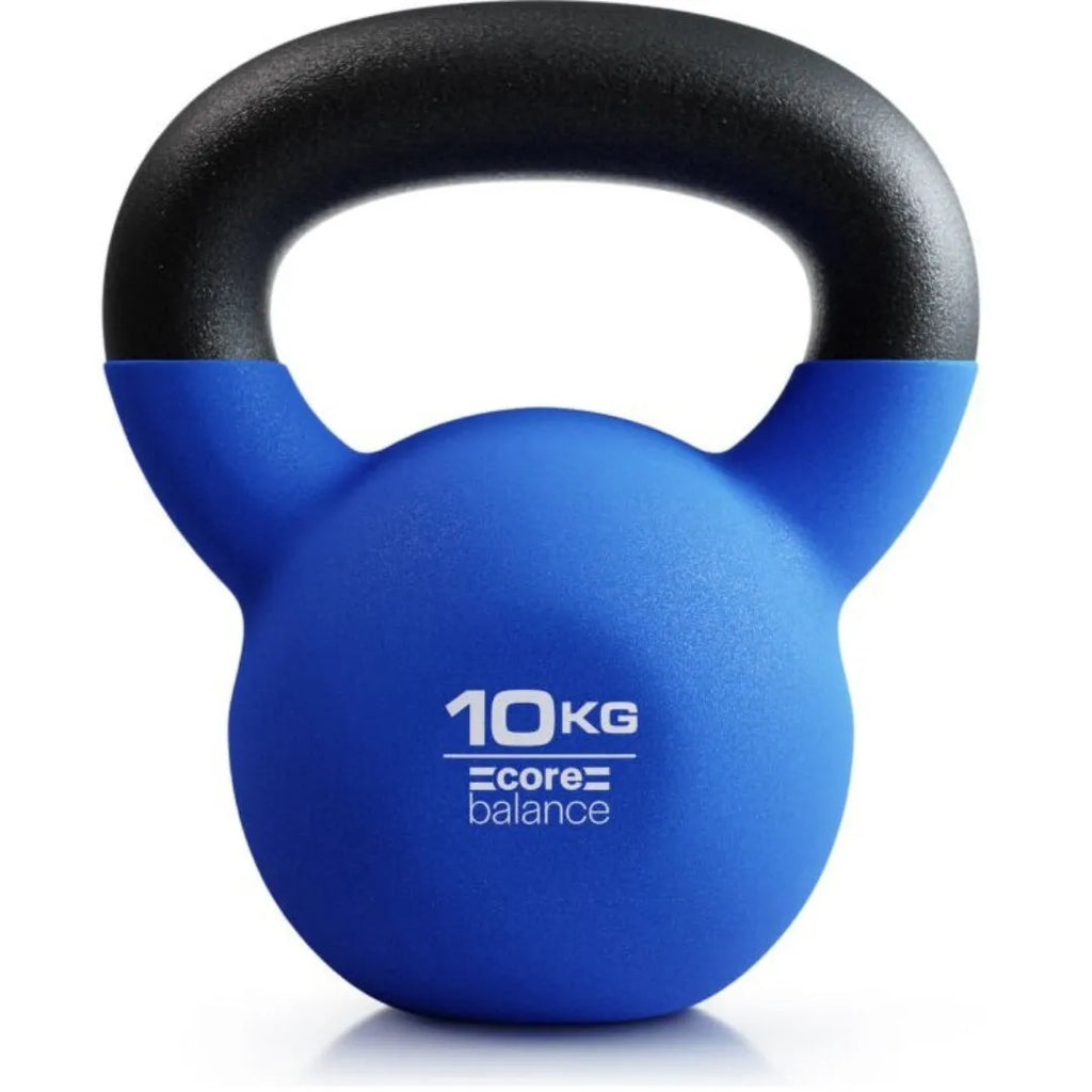 Solid cast iron dumbbell 10kg in blue colour for home strength training