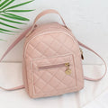 Girls' Korean style embroidered hardback bookbag backpack in black, pink or white colours