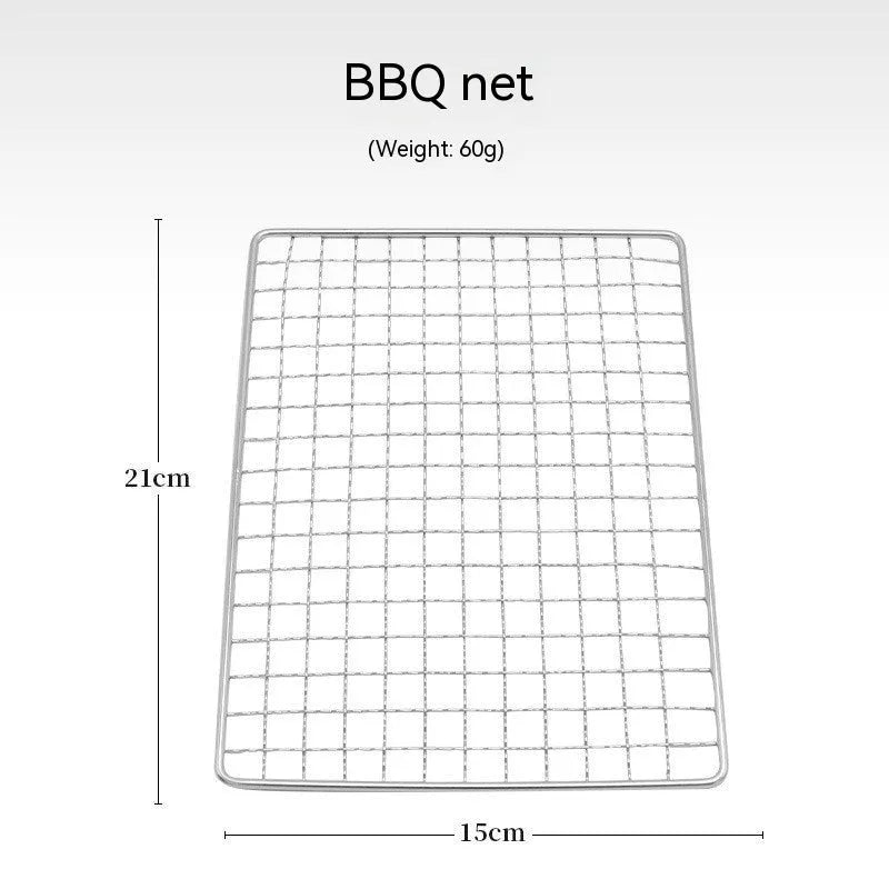 Folding stainless steel barbecue oven and BBQ grill with storage bag for outdoor use.