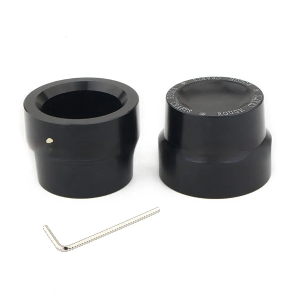 Black CNC aluminium front axle decorative cover for Harley Sportster 883 1200 Street 500 750