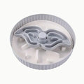 Pet slow feeder bowl with rotating game board showing anti-choke silicone pad in multiple colour options