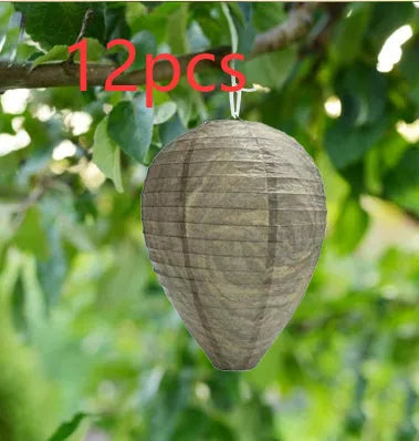 Paper and wire beehive honeycomb lantern with 22cm by 28cm dimensions