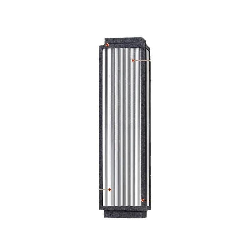 Waterproof stainless steel outdoor wall lamp for courtyard and garden lighting with choice of sizes and light colours
