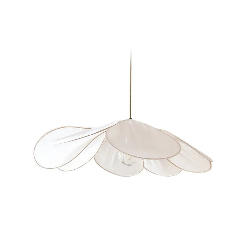 Cloth-craft hanging lamp Bohemian style white 60cm diameter ceiling chandelier