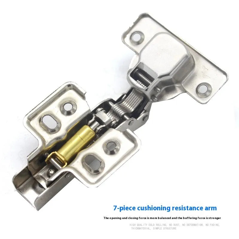 761 cold rolled steel hydraulic hinge with nickel plating and damping cushion mechanism