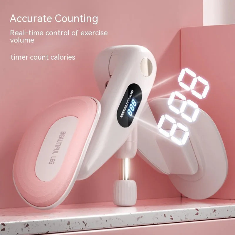Pelvic floor muscle training device with digital counter in ABS spring foam material