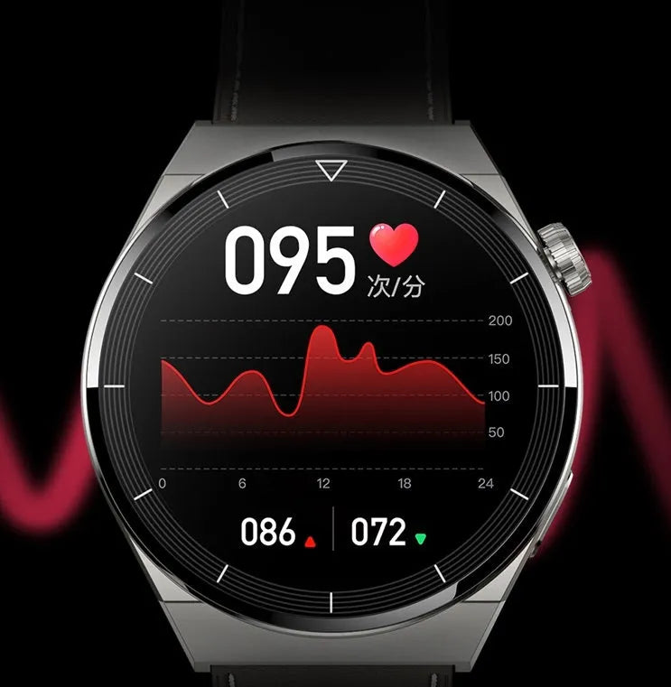 Black or silver Android smart watch with Bluetooth calling and NFC access control on silicone band