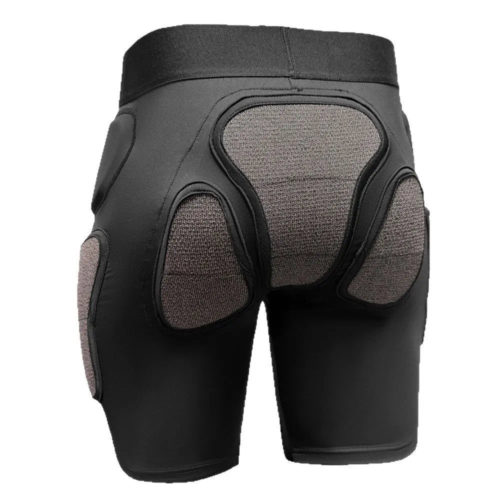 X-ray diffraction design ski protective gear set containing one pair of hip pads and one pair of knee pads.