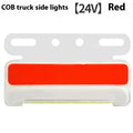 Waterproof aluminium alloy LED truck side light in multiple colours for 12V and 24V vehicles.