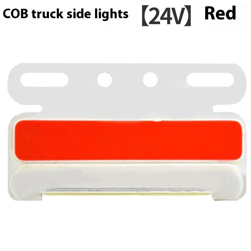 Waterproof aluminium alloy LED truck side light in multiple colours for 12V and 24V vehicles.