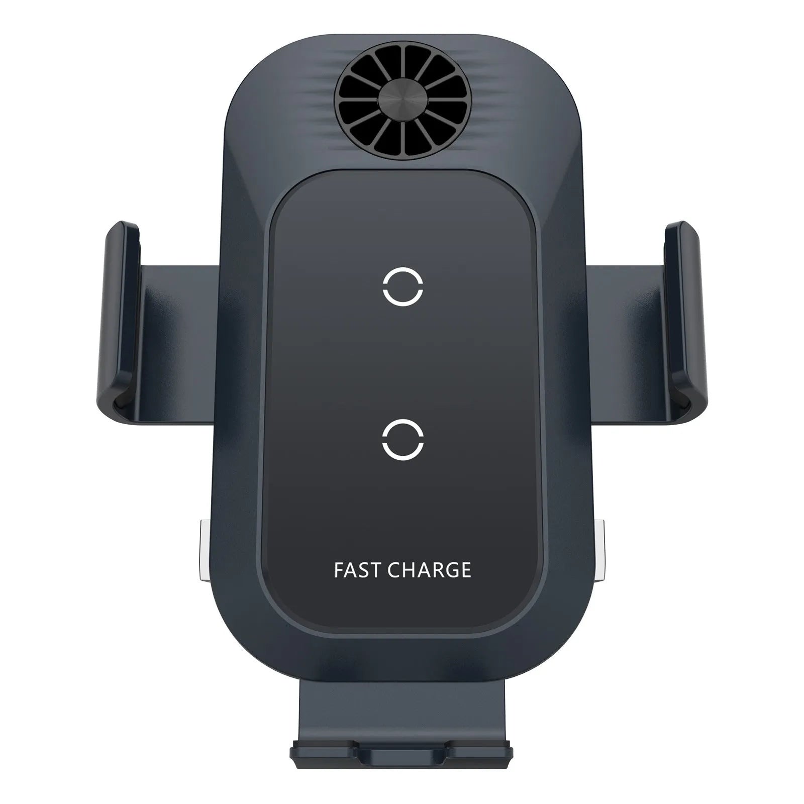 Car wireless charger mobile phone holder with suction cup air outlet mount, matte oil and acrylic lens finish, 15W fast charging