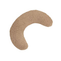 U-shaped blue cat pillow with adjustable white collar for feline cervical support during sleep