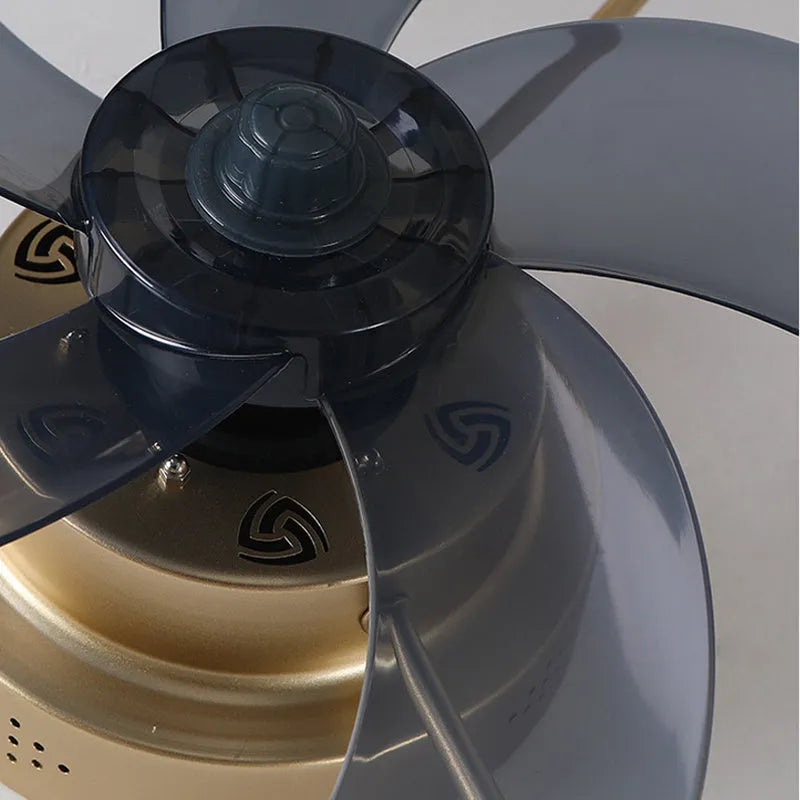 Nordic style remote control ceiling fan lamp with LED light and 50cm diameter.