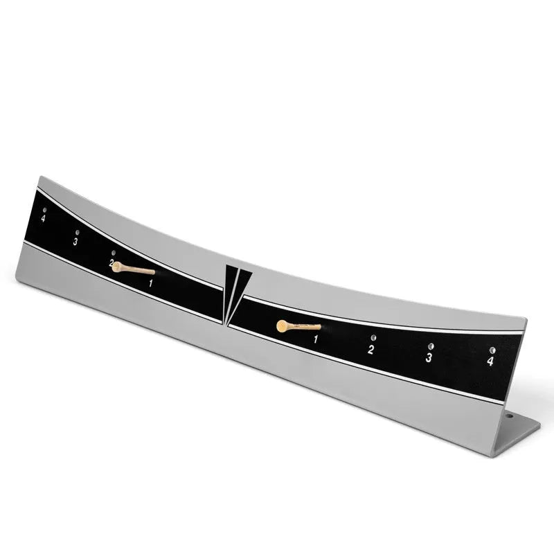 Golf putter trajectory balance simulator with adjustable push rod balancer on a floor