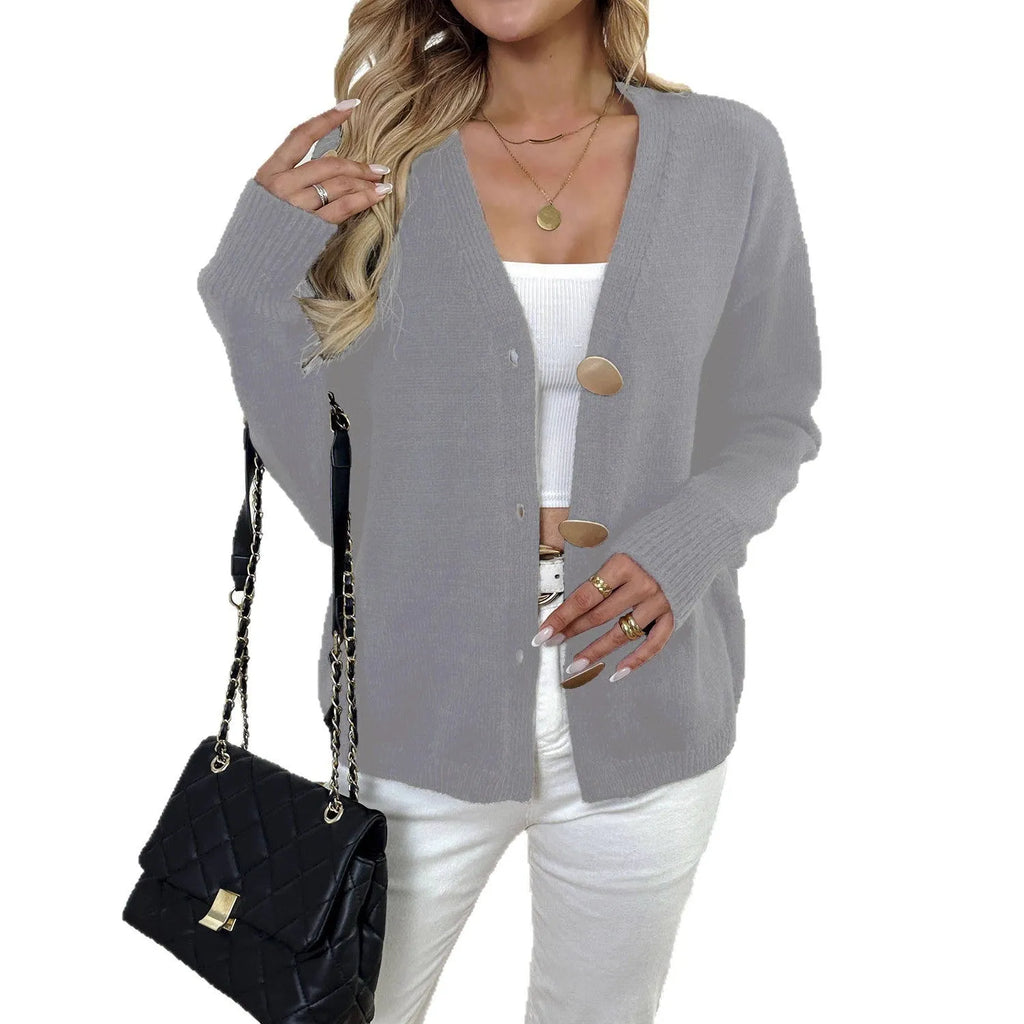 Women's black deer plush coat with princess sleeves and irregular street hipster cut