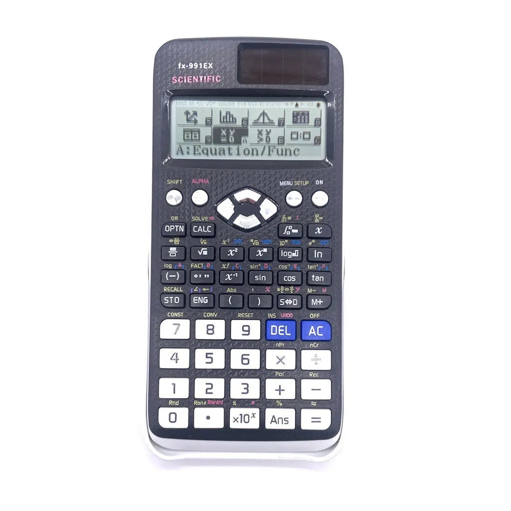 Casio fx-991EX advanced scientific calculator in choice of black, blue or pink colours