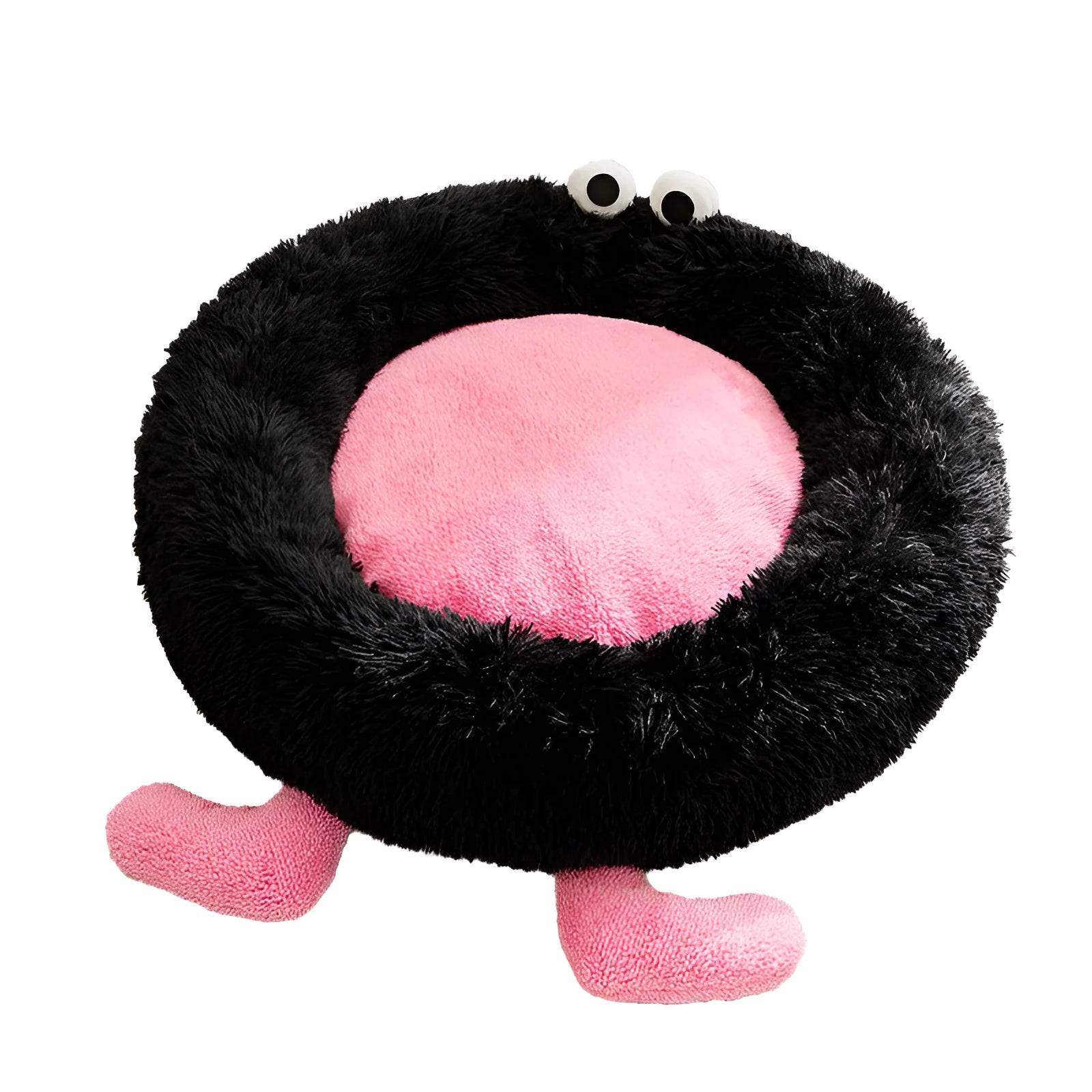 Elf Briquettes plush kennel sleeping mat in pink, thickened pet bed for dogs and cats