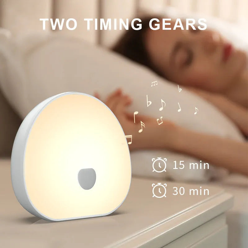 White baby night feeding comforter with rechargeable design and music function