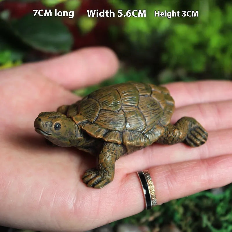 Resin turtle garden ornament with simulation design for landscaping decoration