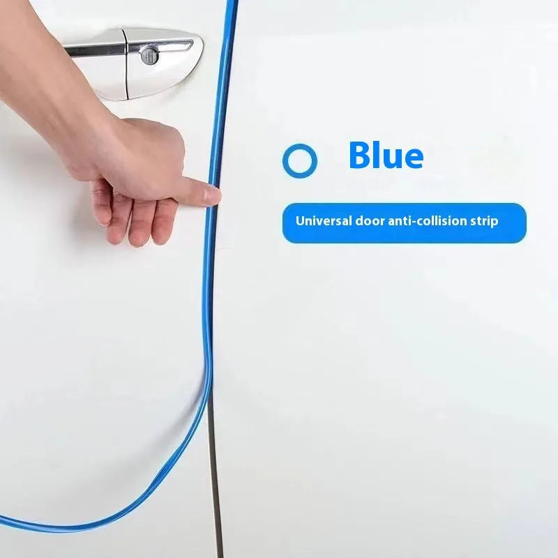 Transparent PVC car door bumper strip protection for universal fit on all vehicle door edges