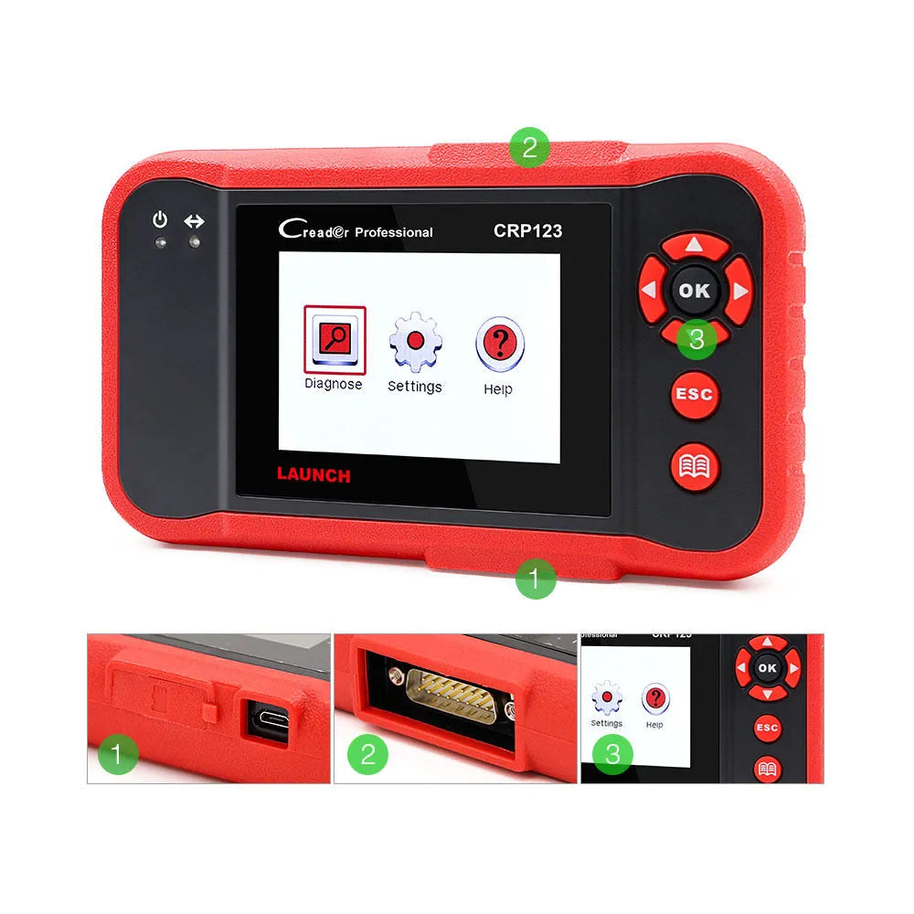 CRP123 fault detector automobile diagnosis equipment with cables