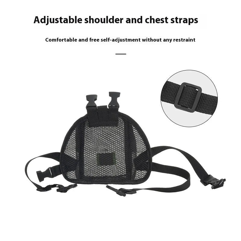 Breathable polyester dog backpack portable storage bag in multiple colours