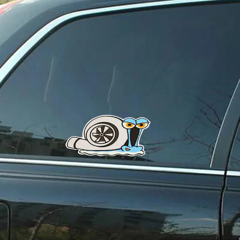 Cartoon snail reflective car sticker decal for vehicle bumper or window