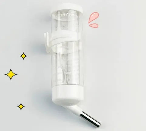 Plastic pet water feeder with ball kettle drinking mechanism in green, yellow, pink, white or sky blue colours