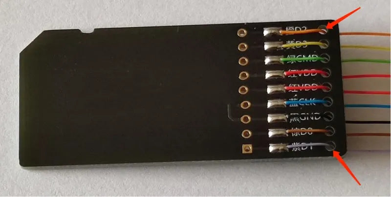 Professional EMMC read and write tool for automotive audio system maintenance.
