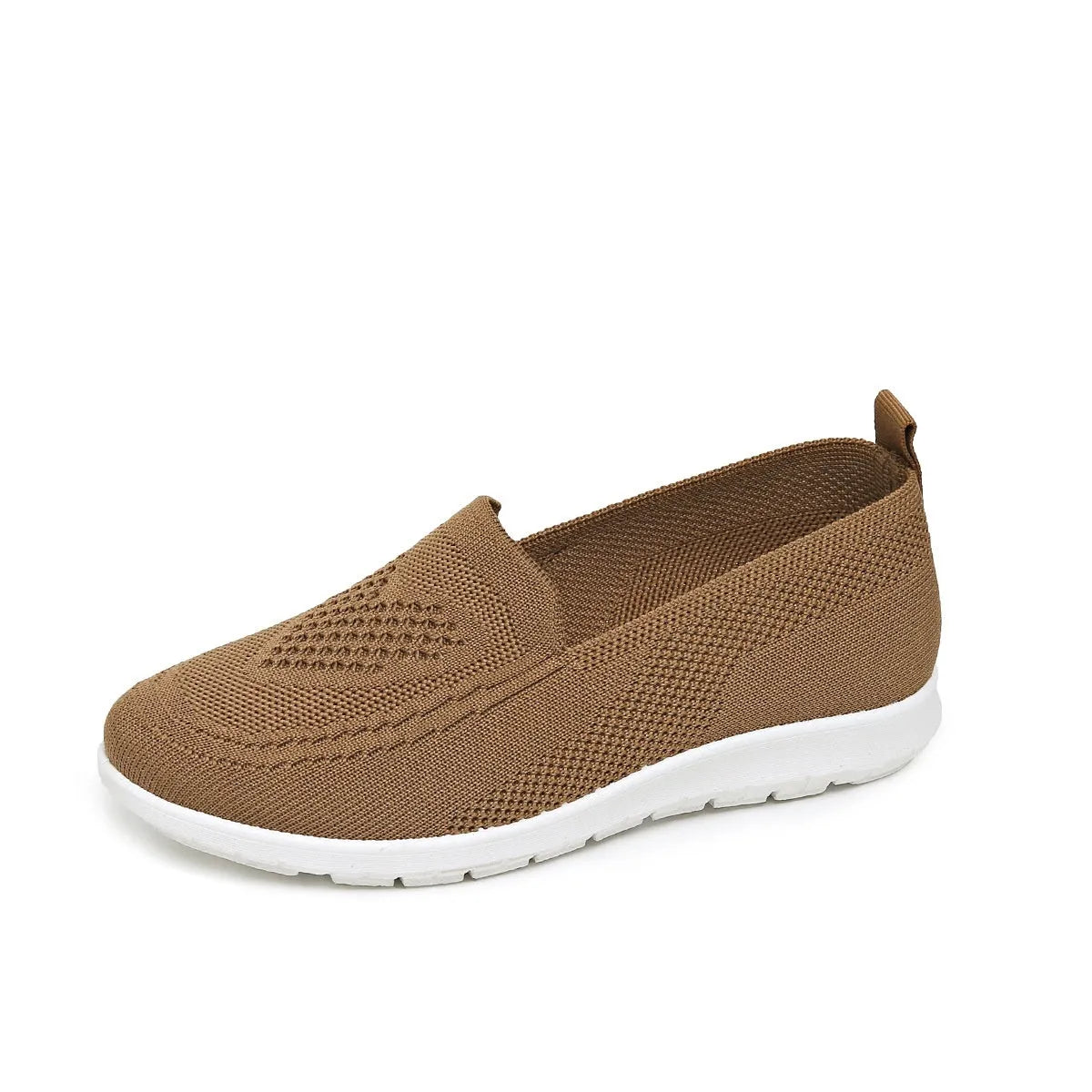 Plus size women's casual flat cloth shoes with heart-shaped pattern, mesh lining, low-top design, multiple colour options
